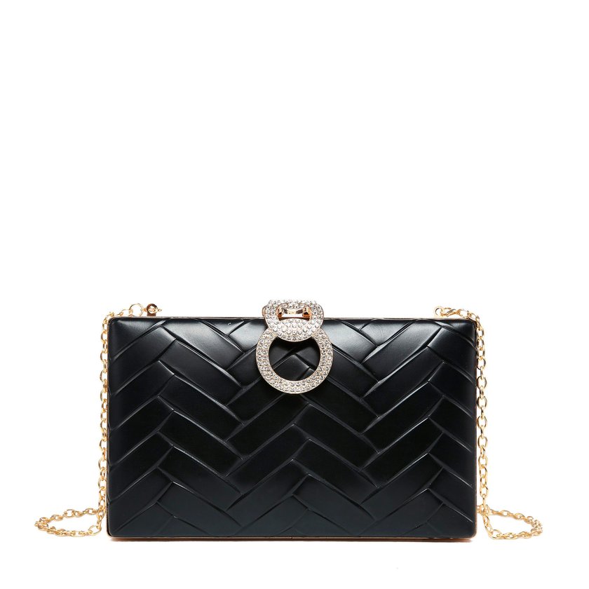 Pochette brilliants engraved zigzag GB