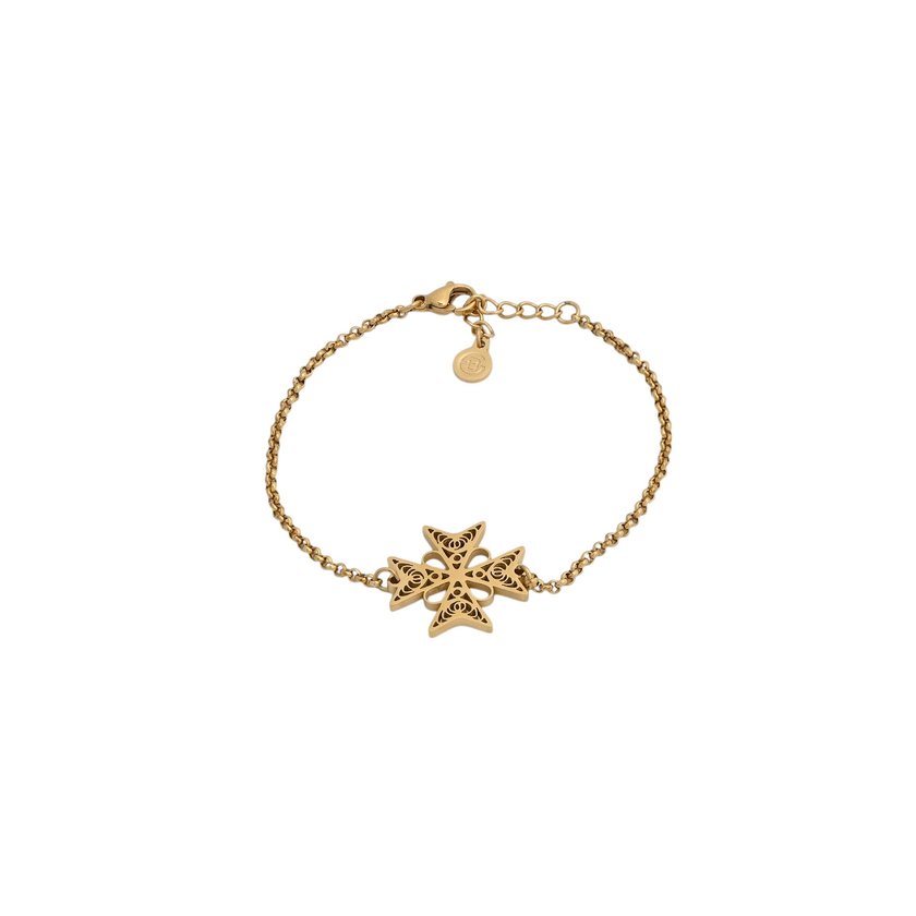 Glamour bracelet with Maltese cross