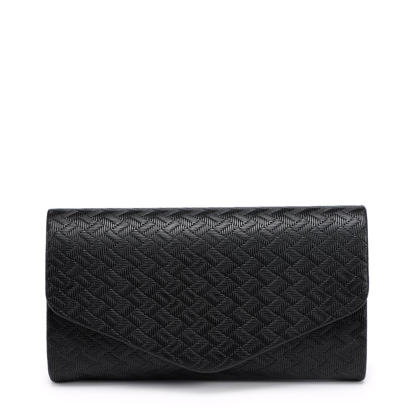 Pochete envelope zigzag com alça em corrente GB