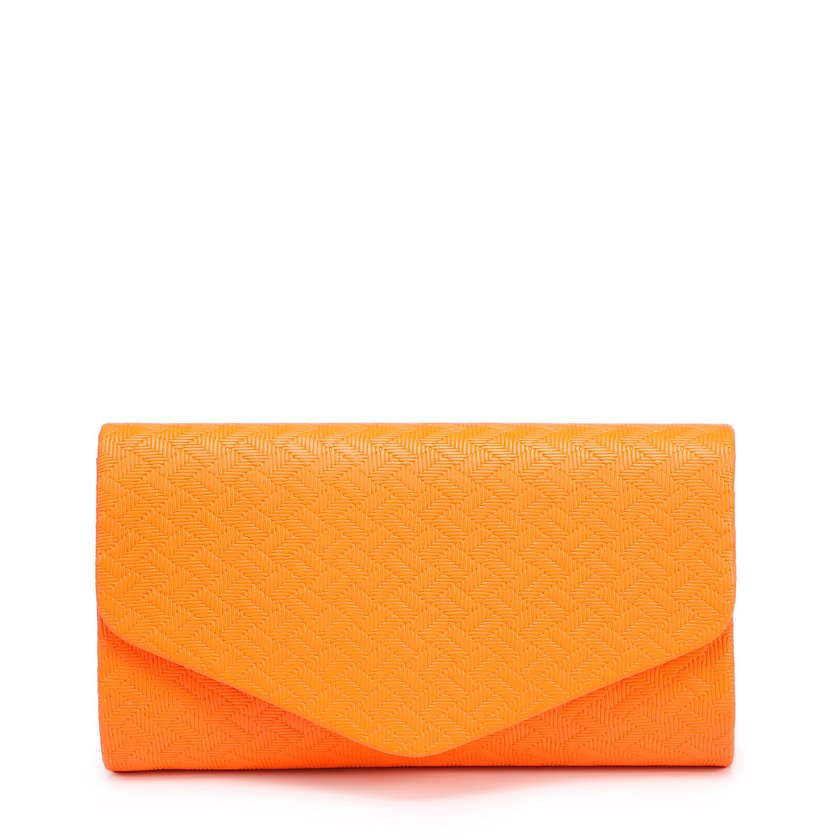 Borsa da festa a busta a zig zag con tracolla a catena GB