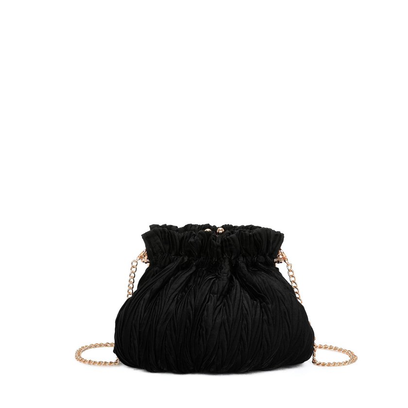 Sac de fête en tissu pailleté avec fermeture à pression GB