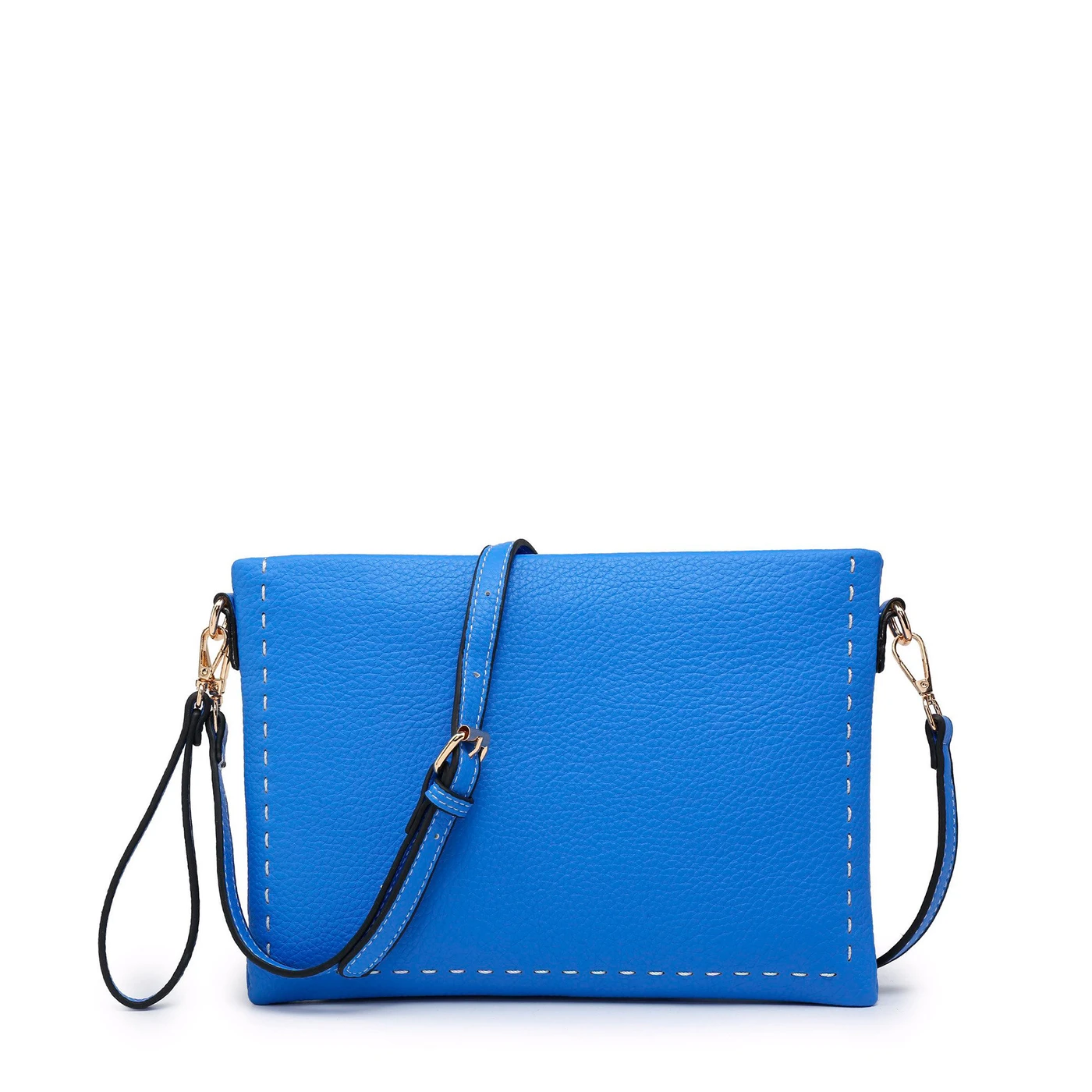 Sac porté épaule style pochette avec surpiqûres GB