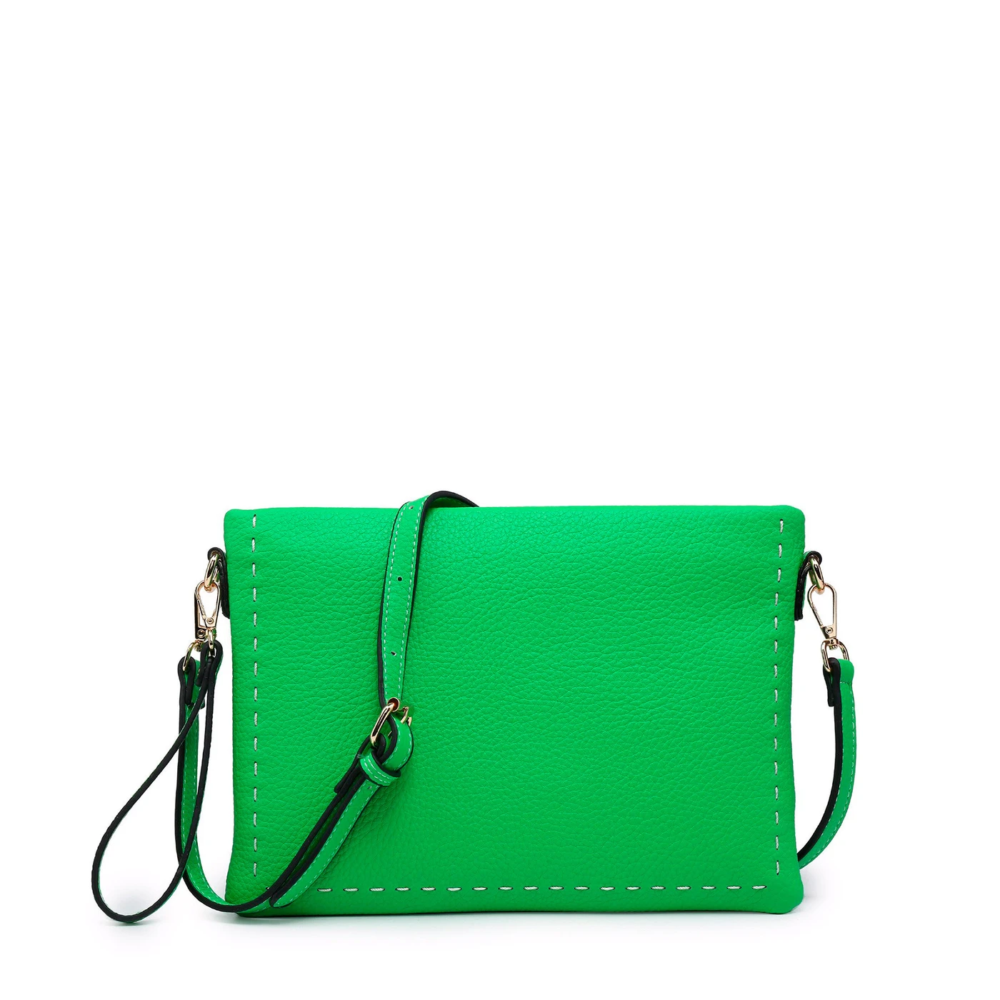 Bolso bandolera tipo clutch con pespuntes GB