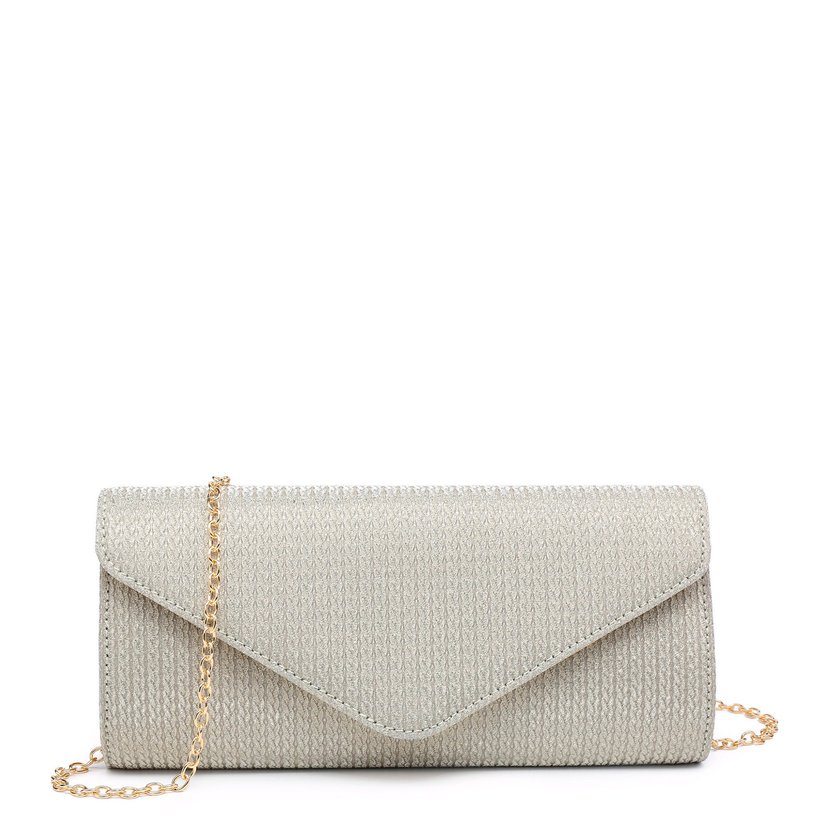 Pochette de señora en tela brillante