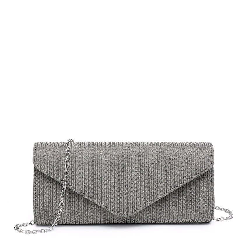 Pochette de senhora em tecido brilhante