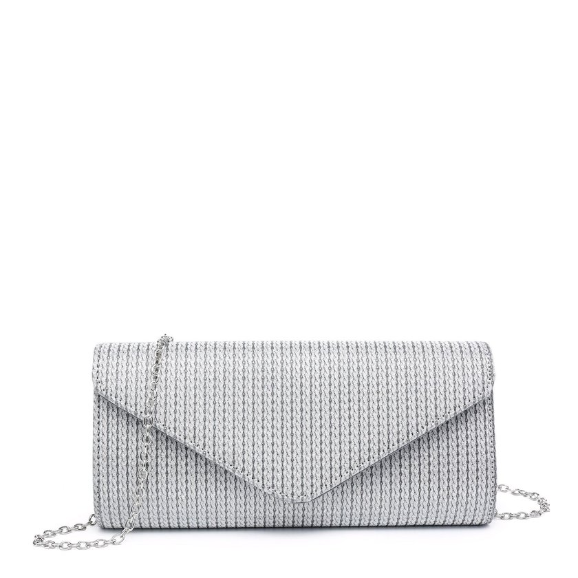 Pochette de senhora em tecido brilhante