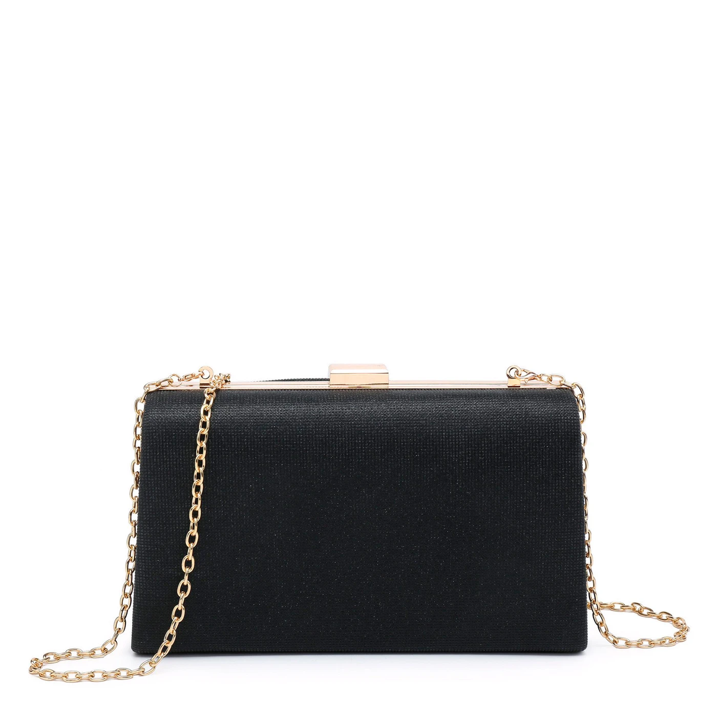 Pochette da donna in tessuto brillante