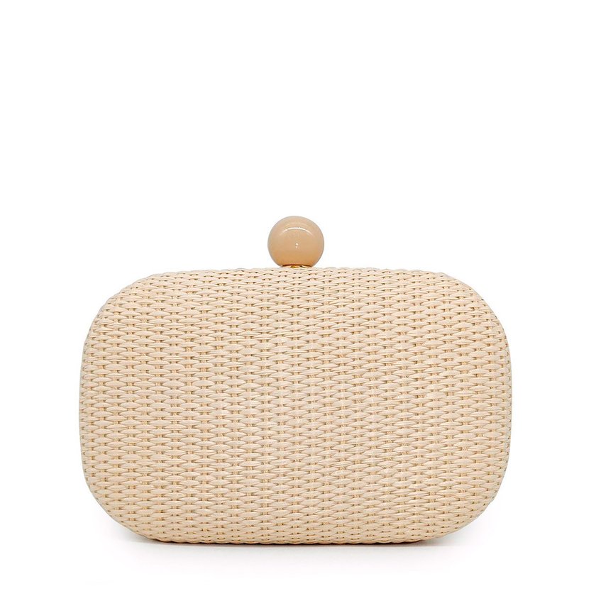 Pochette de senhora em ráfia