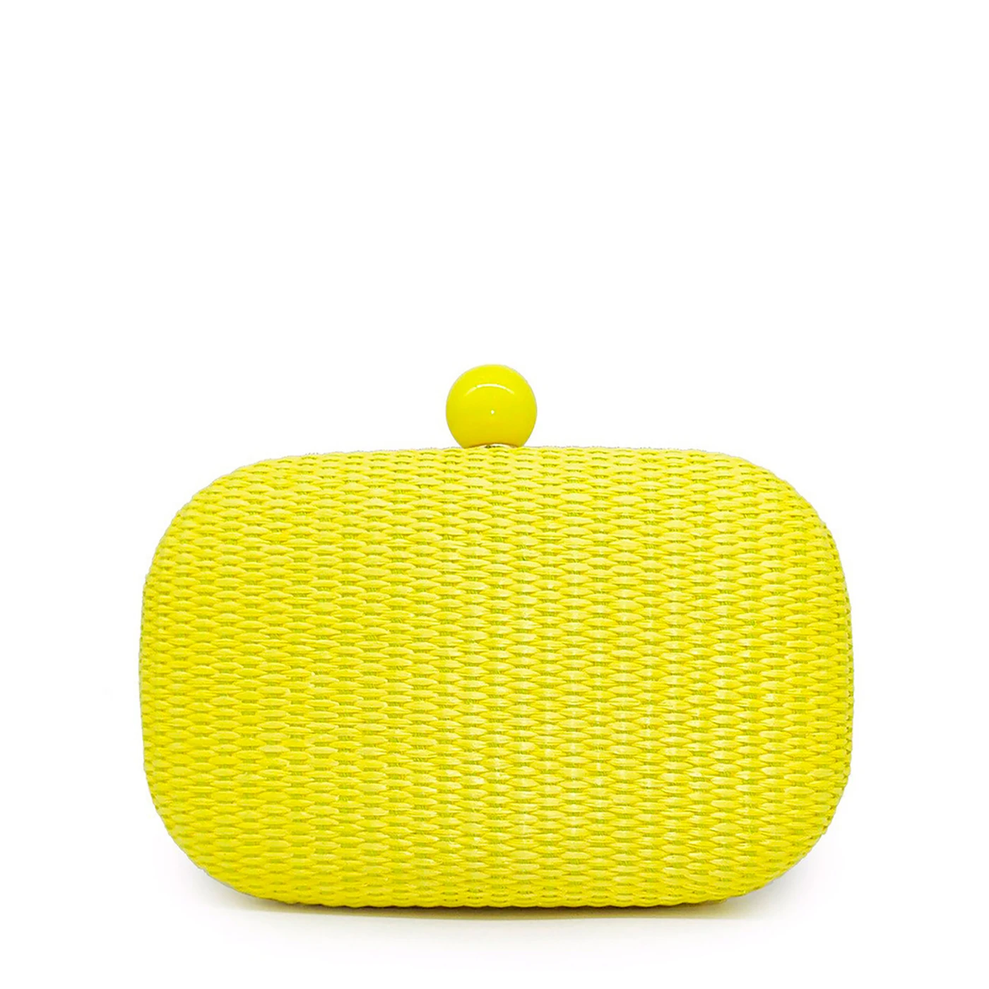 Women's raffia clutch