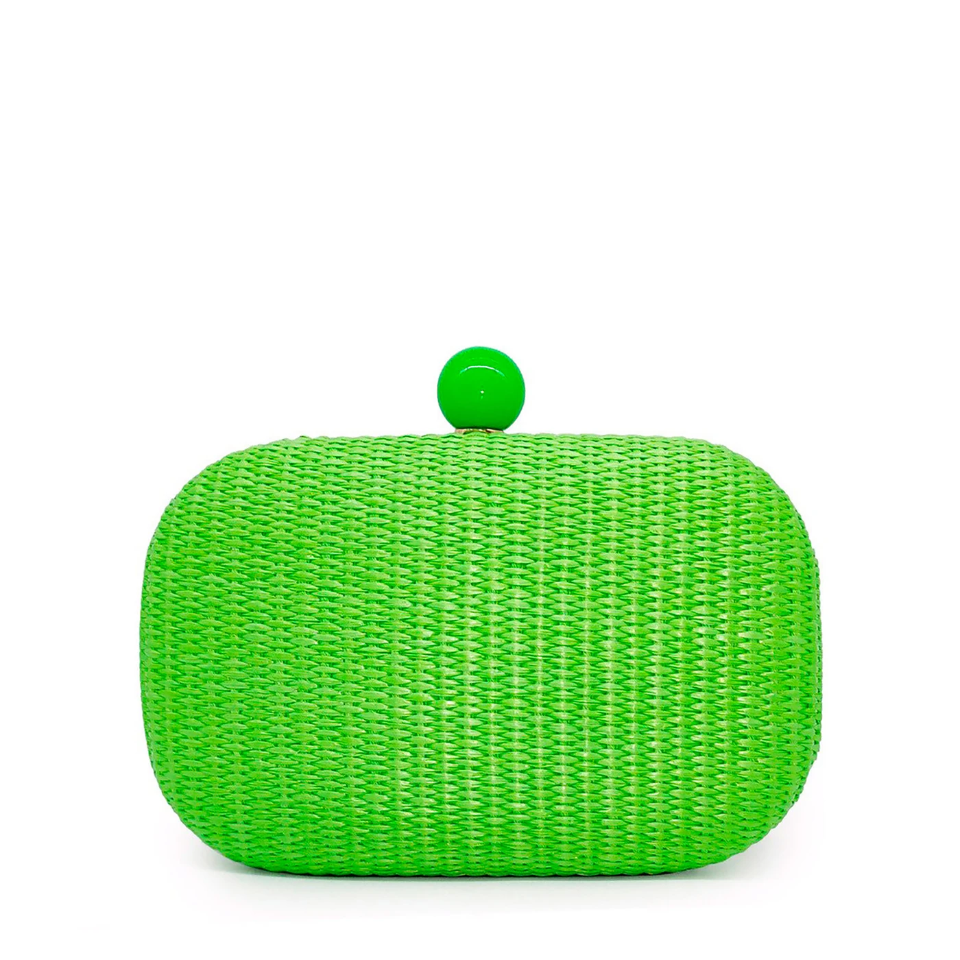 Women's raffia clutch
