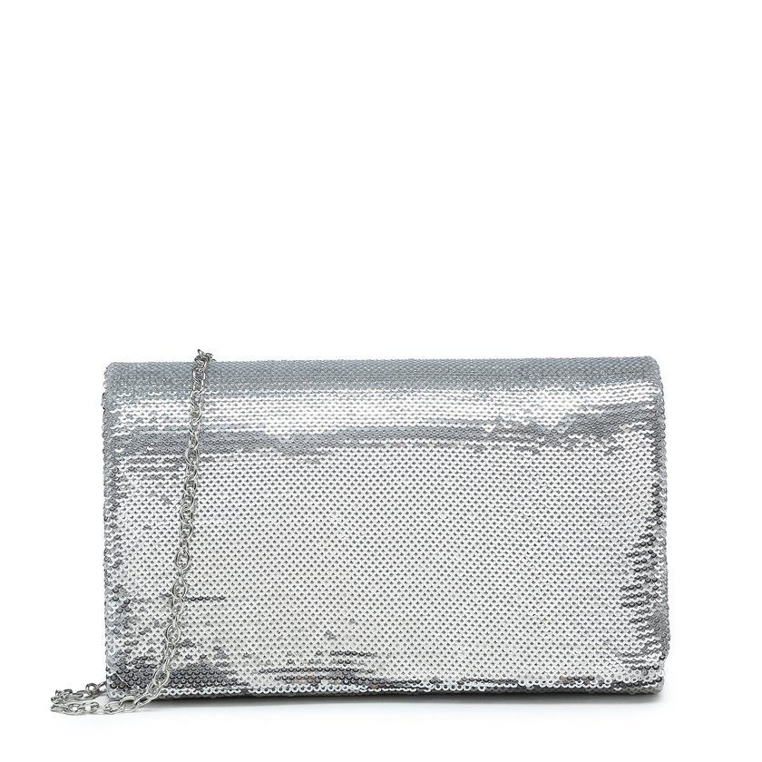 Bolsa de festa formato envelope com lantejoulas GB