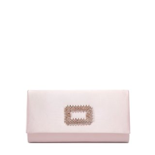 Pochette en satin avec application GB