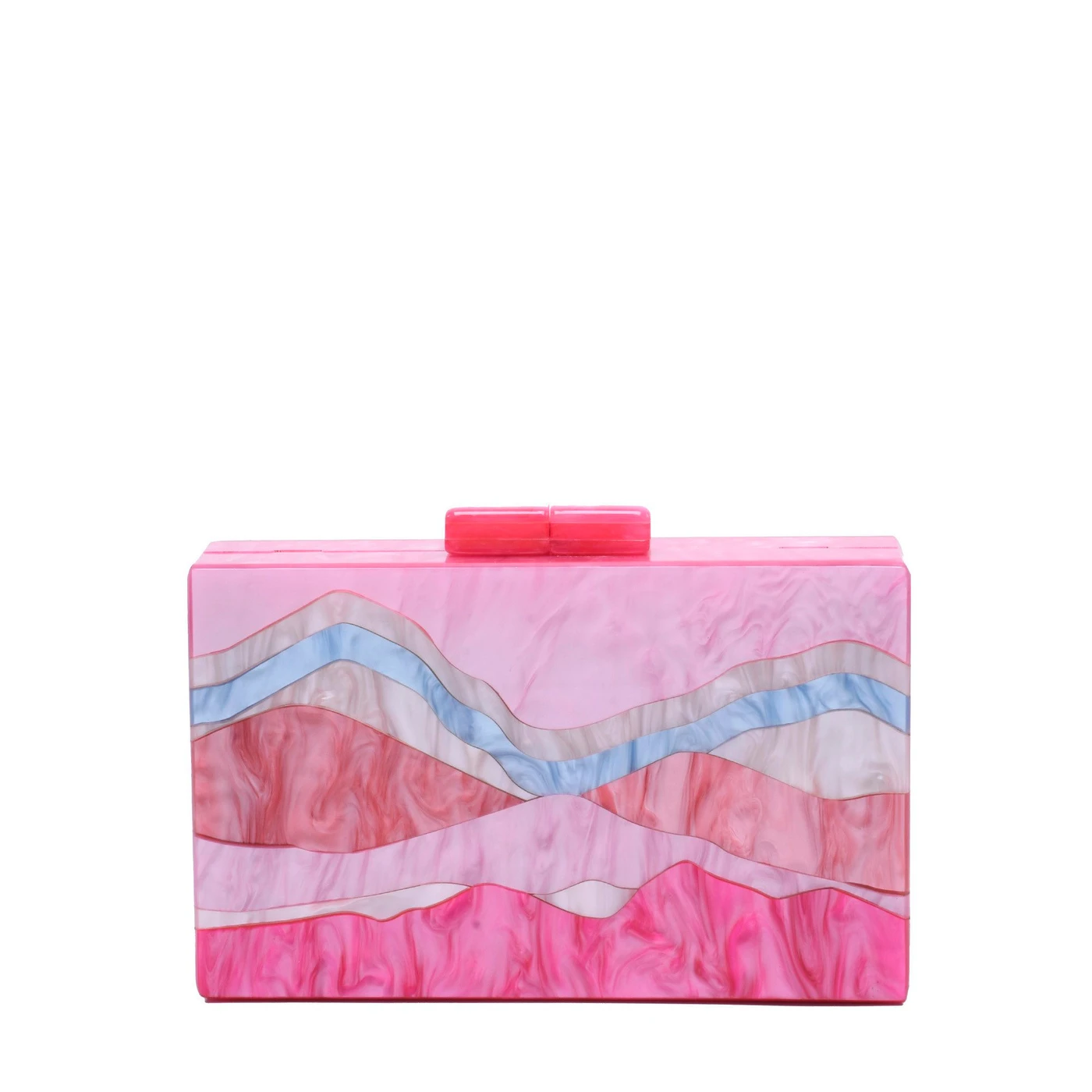 Bolso de fiesta acrílico tonos rosas GB
