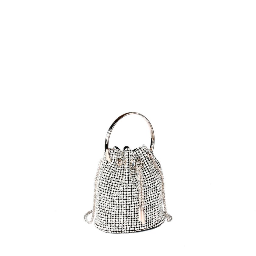Pochette festa rotondo argento GB