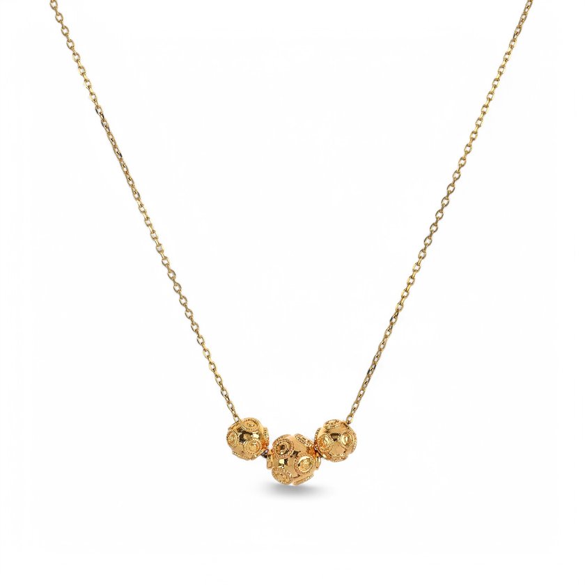 Collana in bagno oro bolas de viana GB