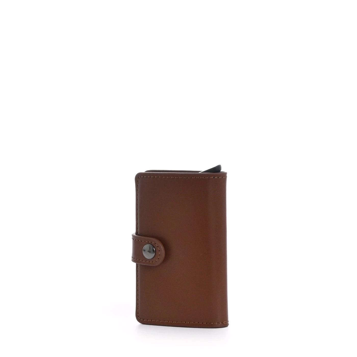 Leather card holder with GB coin divider