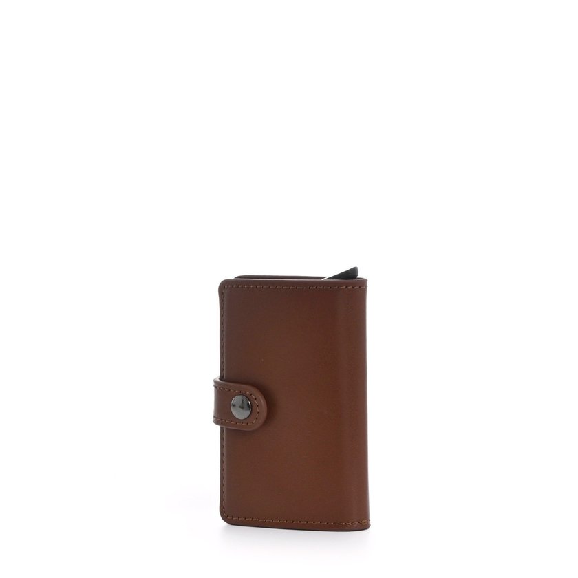 Leather card holder with GB coin divider