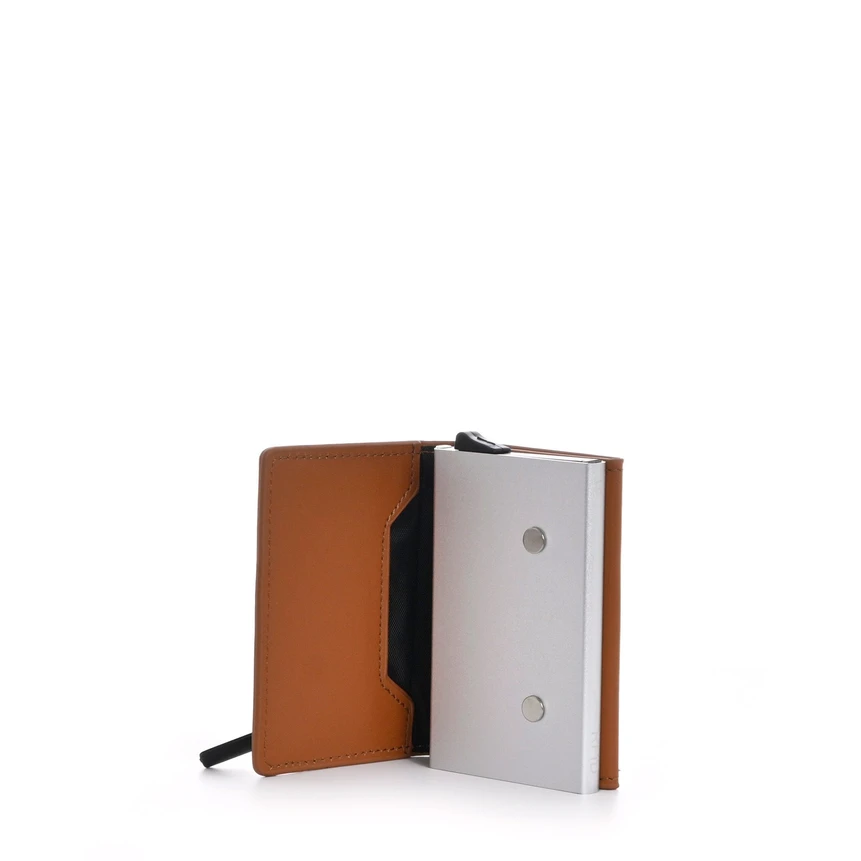 Porte-cartes en cuir avec fermeture magnétique GB