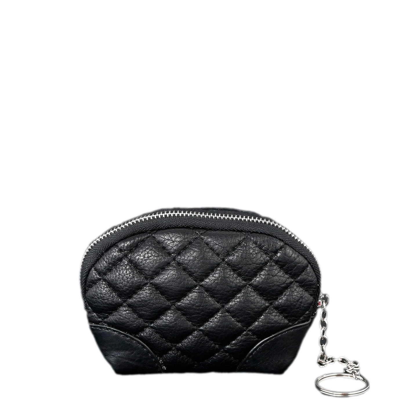 Mini monedero con detalles negros