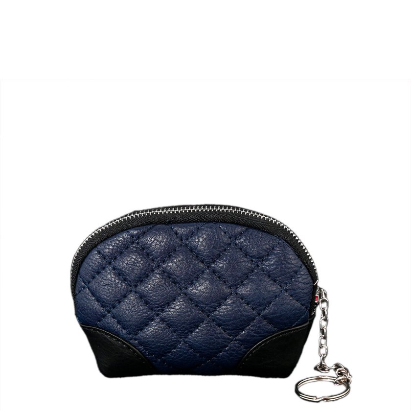 Mini monedero con detalles negros