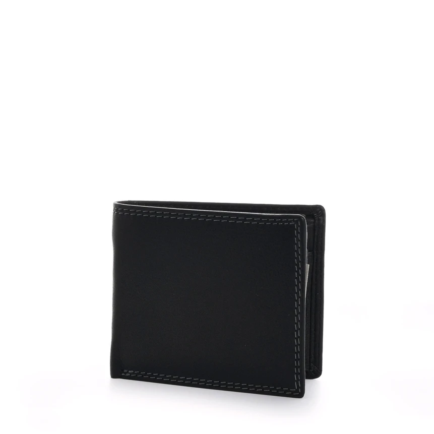 Simple leather wallet with GB stitching