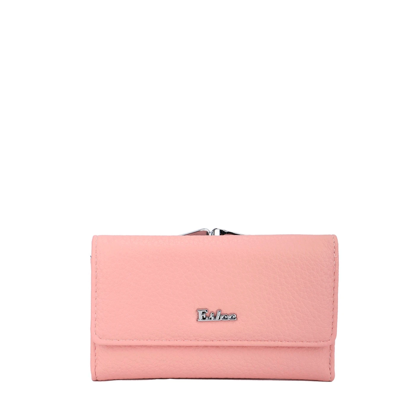 Synthetic wallet with GB snap closure