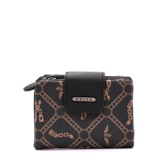Cartera sintética con estampado GB
