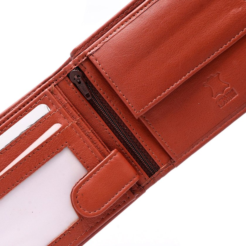 Cartera de hombre de piel simple GB
