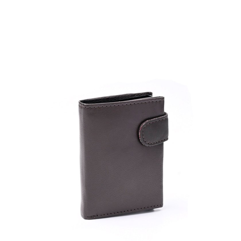 Men's leather card holder with GB pocket