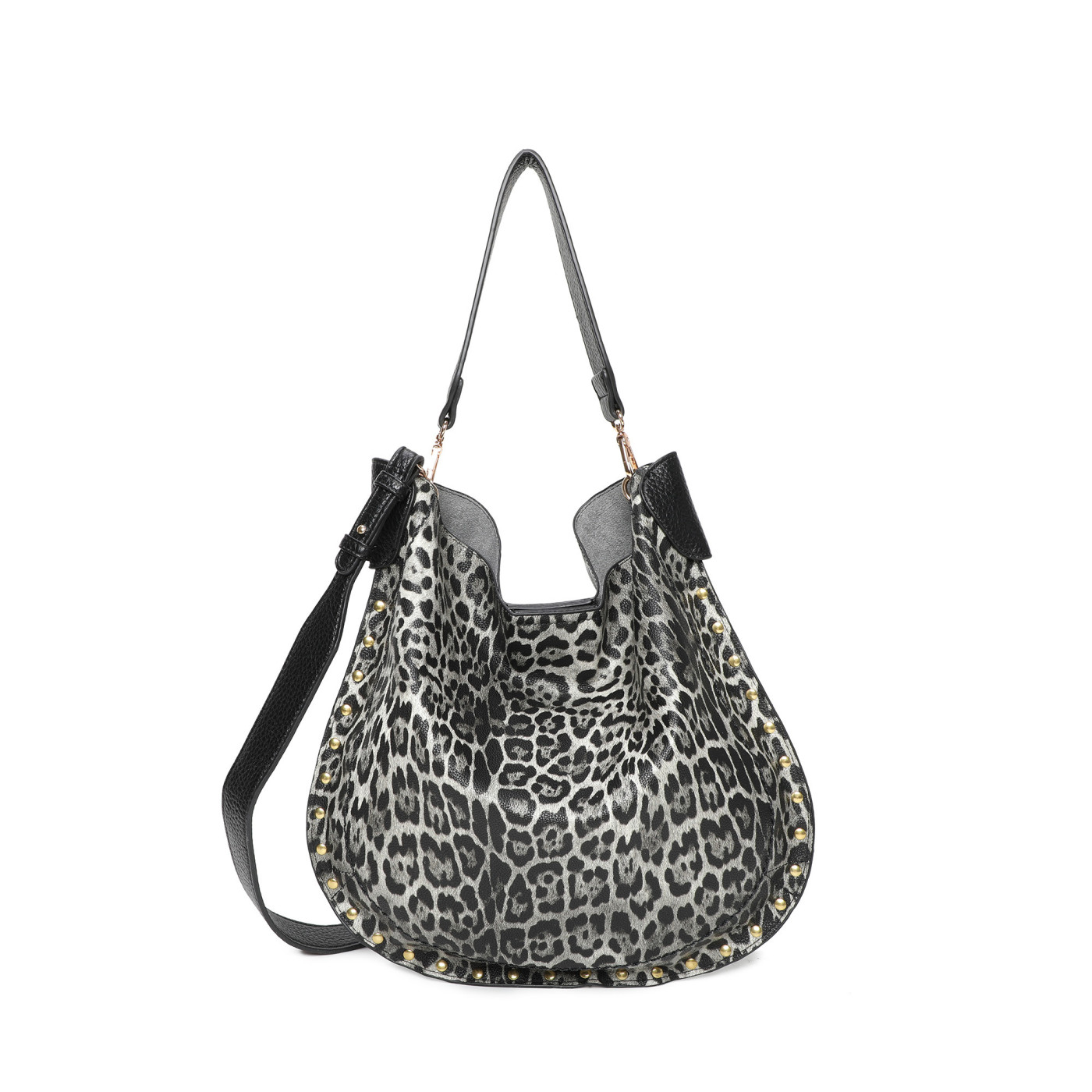 Shopper bag with tigress detail