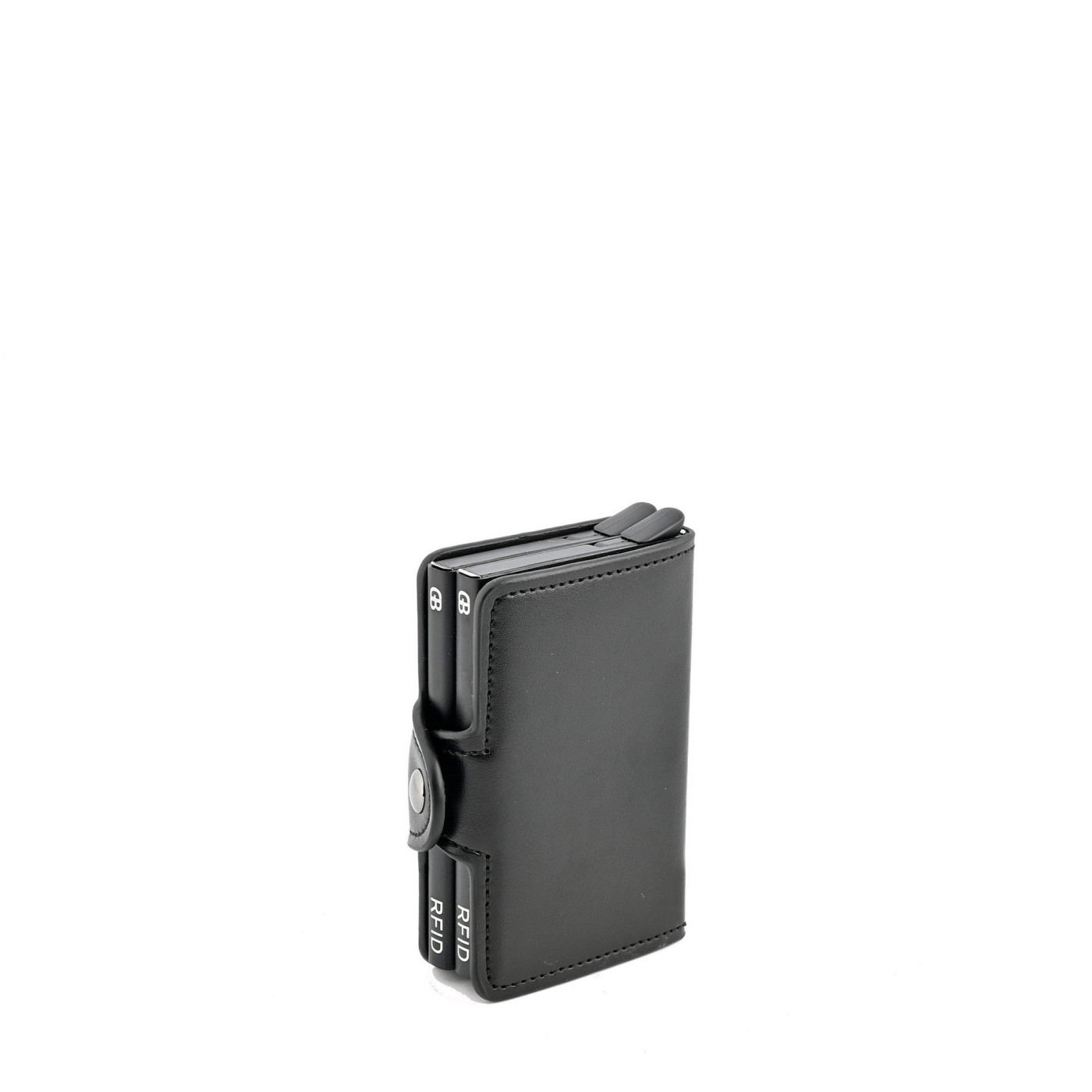 Porta-cartão castanho com duplo compartimento GB