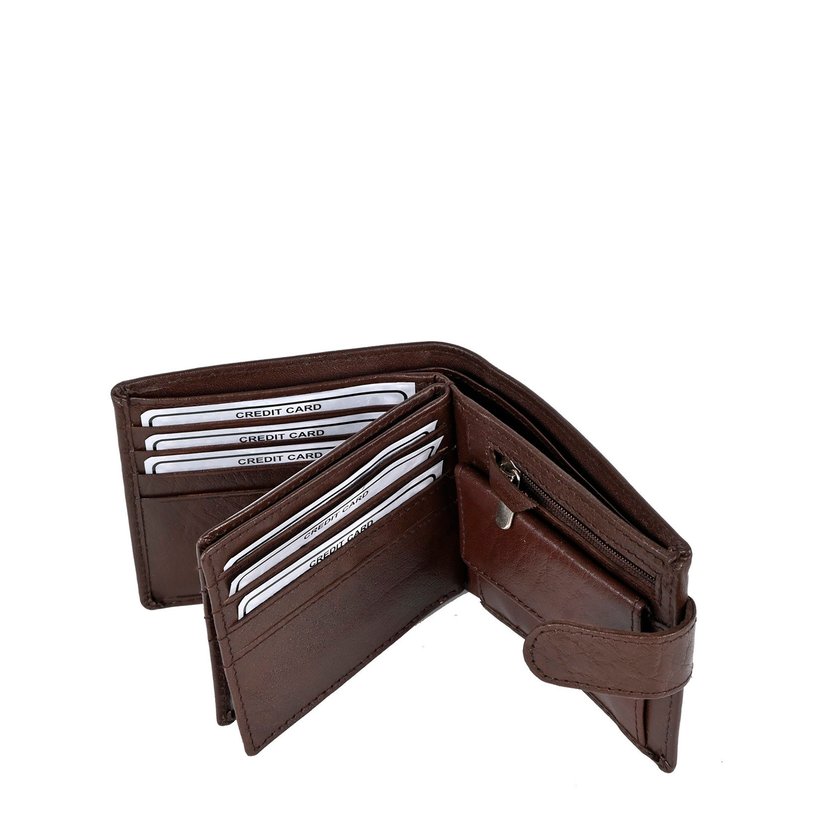 Men's wallet with button GB