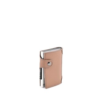 Card case in leather green GB