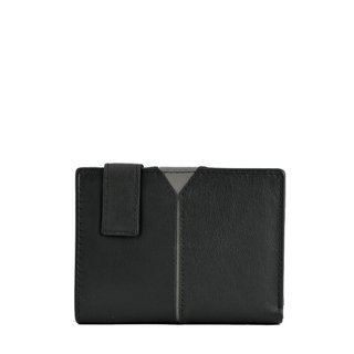 Cartera de piel con detalle GB