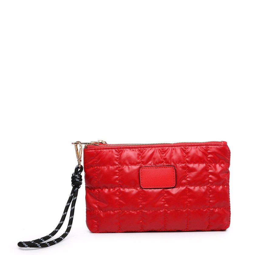 Cartera acolchado con cremallera GB