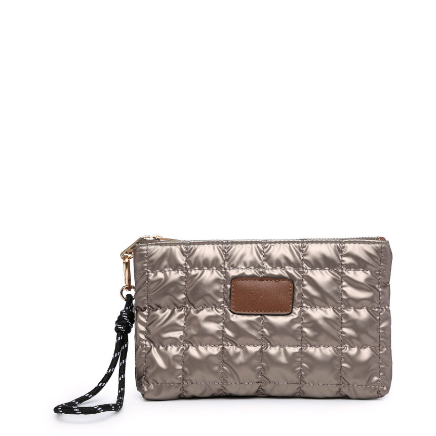 Cartera acolchado con cremallera GB