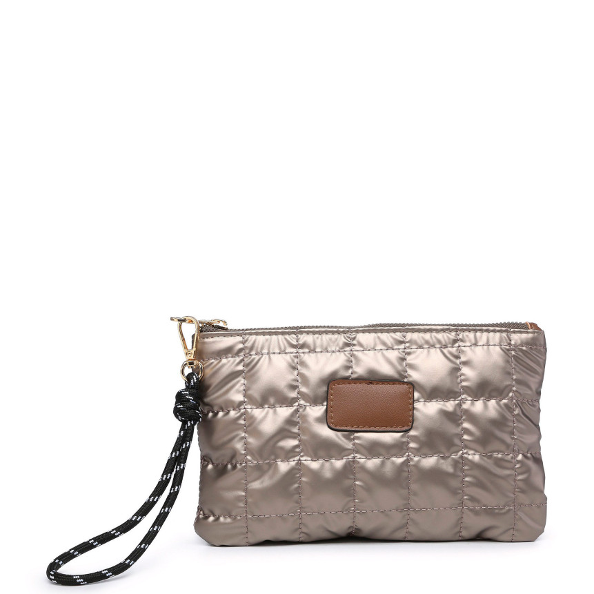 Cartera acolchado con cremallera GB