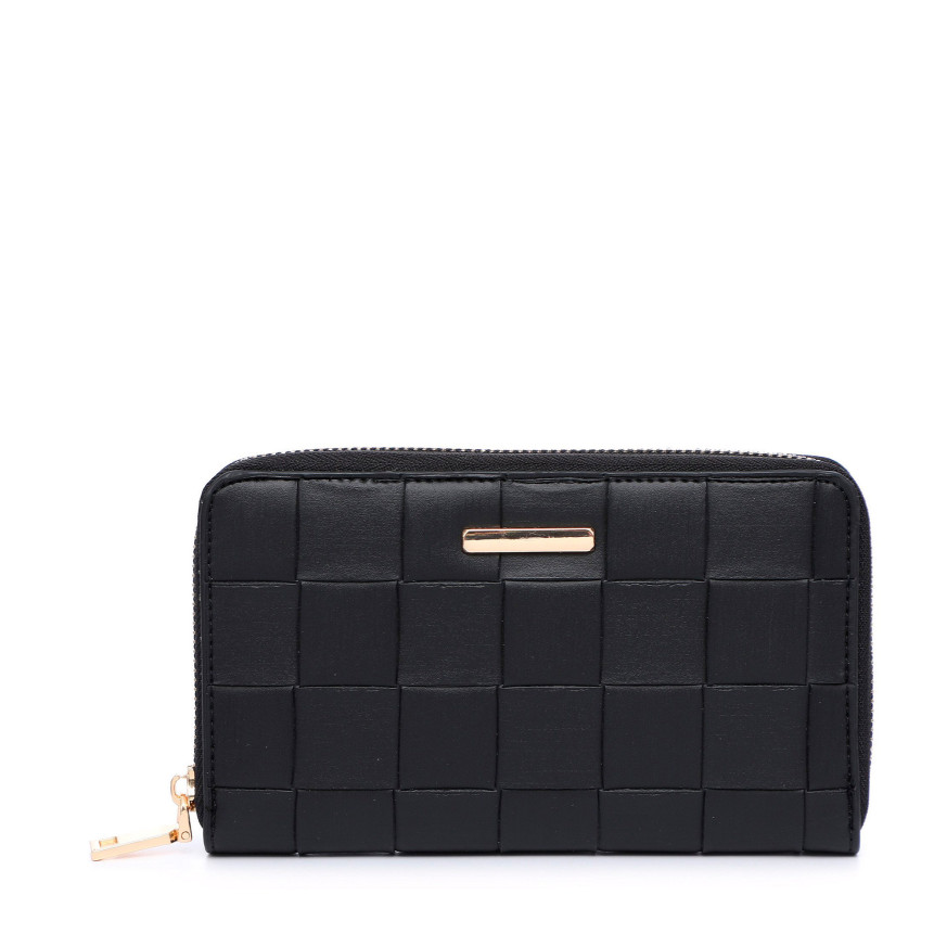 Cartera trenzado con cremallera GB