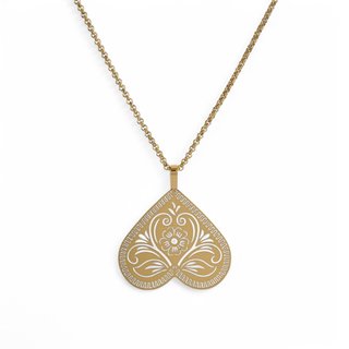 Glamour necklace with inverted heart