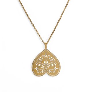 Glamour necklace with inverted heart