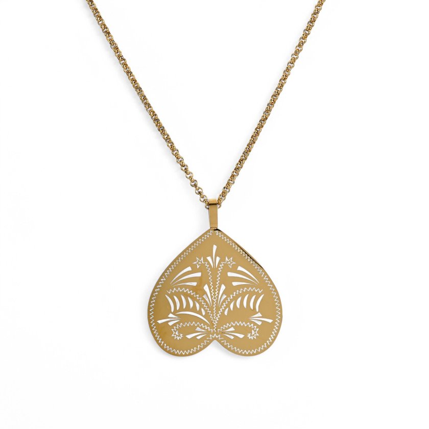 Glamour necklace with inverted heart
