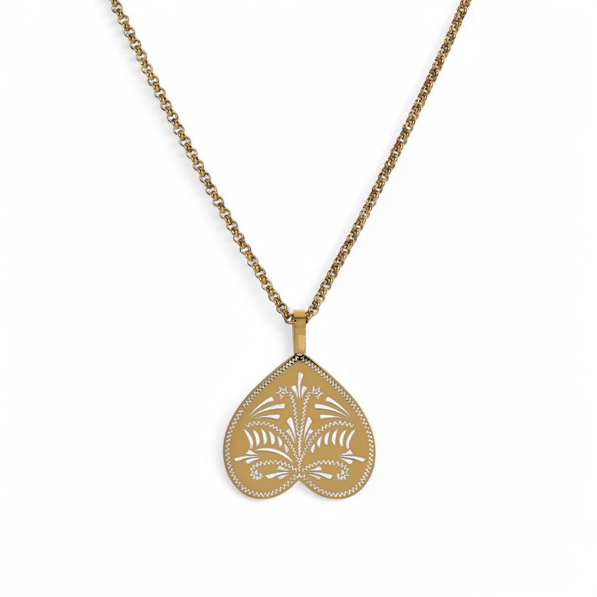 Glamour necklace with inverted heart