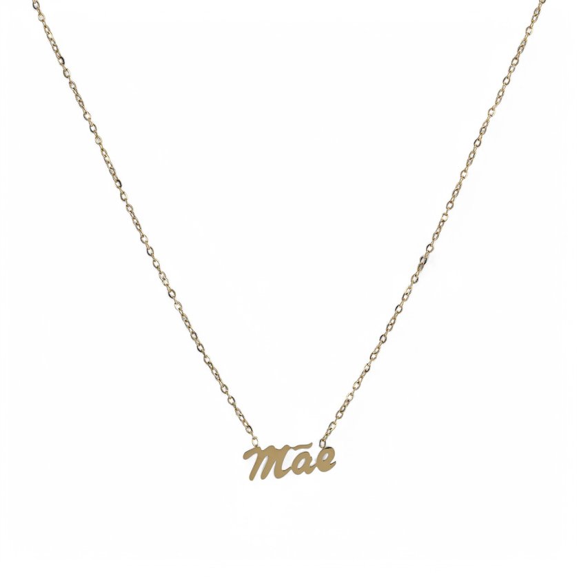 Colar Delicate com palavra Mãe