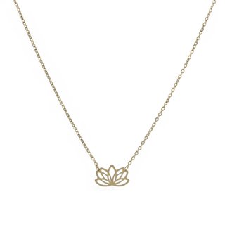 Colar Delicate com flor lótus