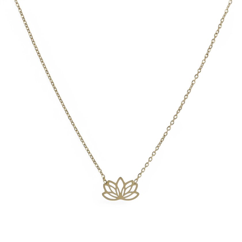 Colar Delicate com flor lótus