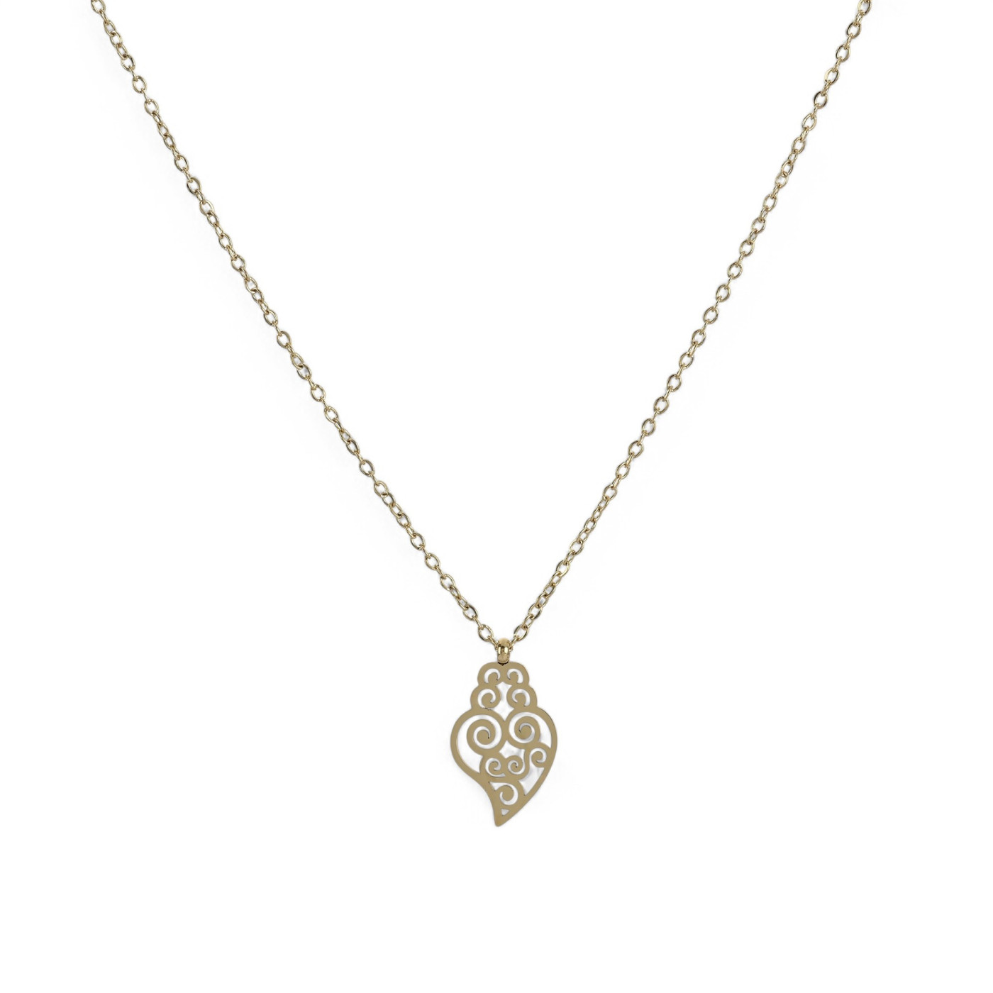 Collana acciaio coração de viana GB
