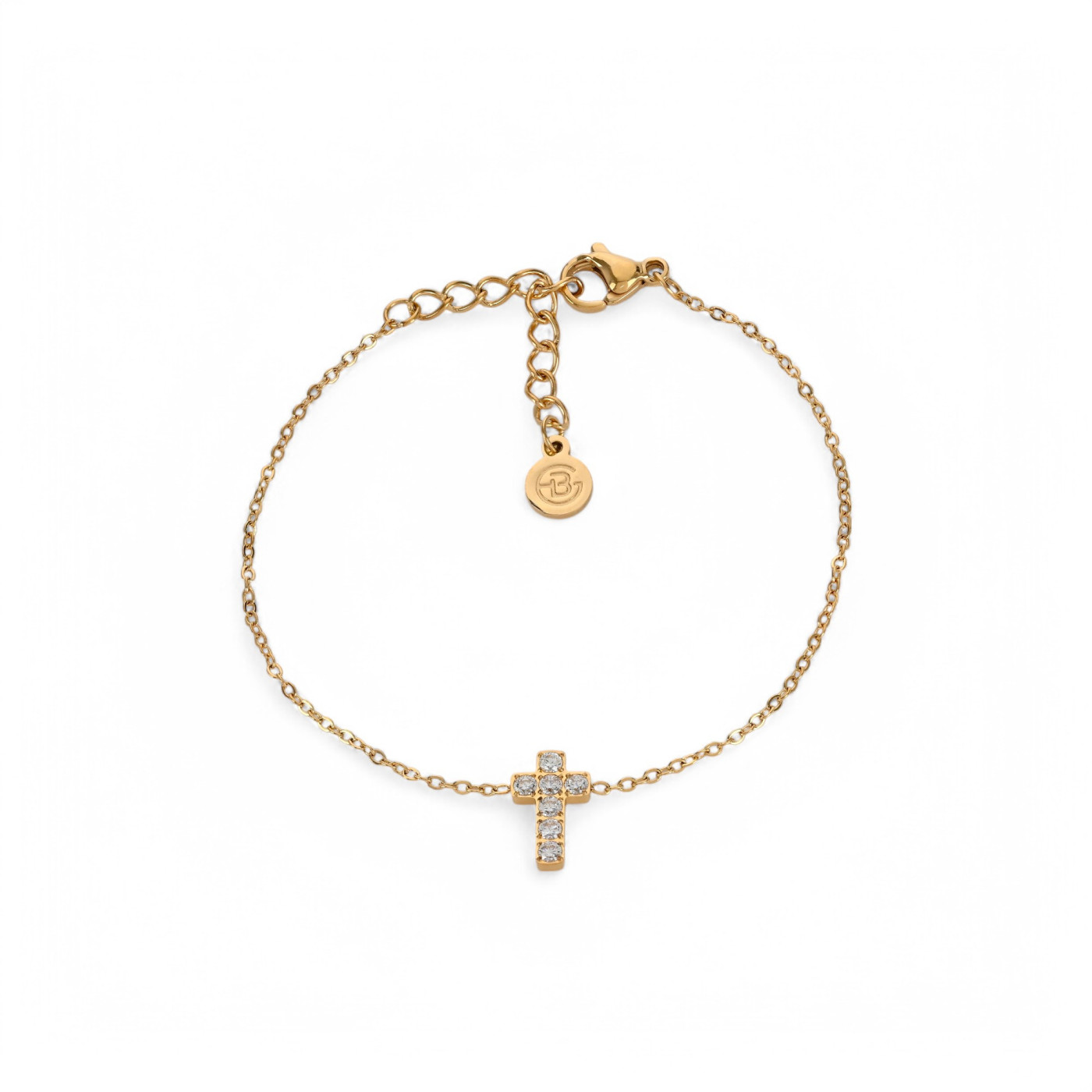 Pulseira Delicate cruz e zircônias