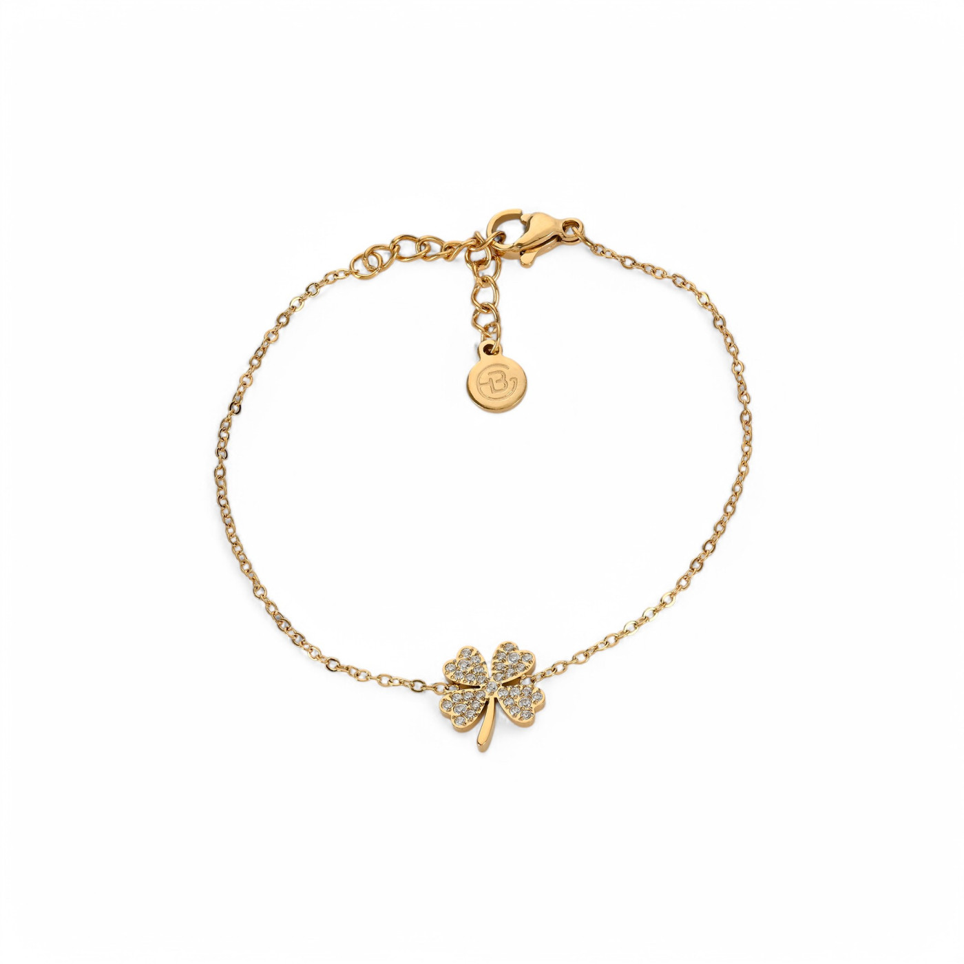 Bracelet Delicate trèfle et zircons
