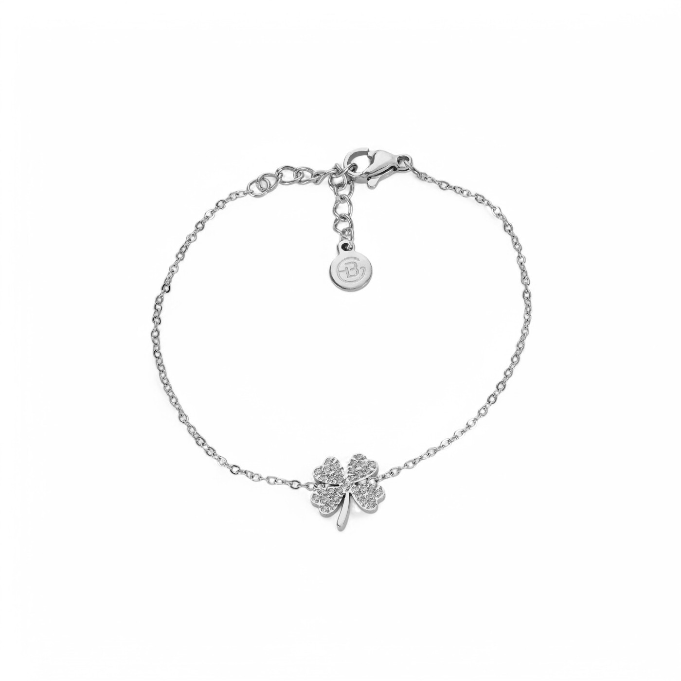 Pulseira Delicate trevo e zircônias