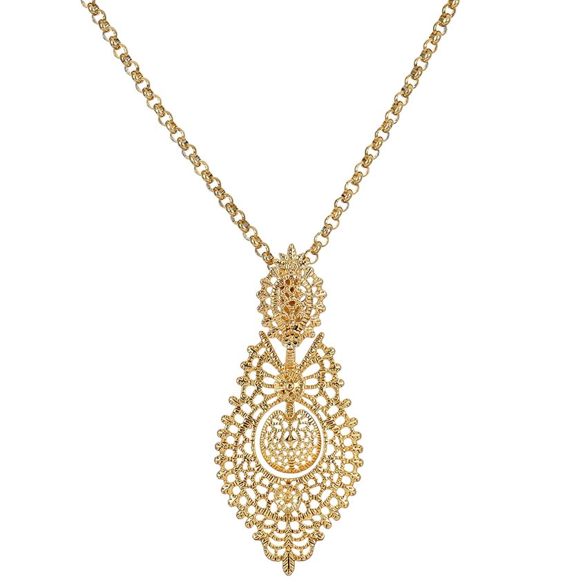 Collier semi précieuse filigrane rainha GB